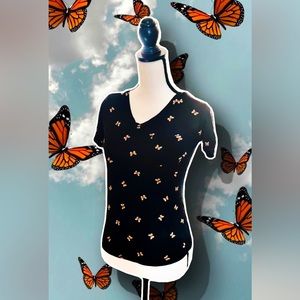 XS butterfly print shirt
